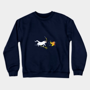 Cat Diver Crewneck Sweatshirt